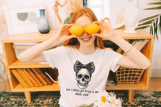 🎃 Delulu Girl Skeleton Halloween Tee