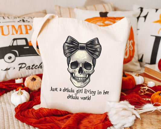 🎃 Delulu Girl Halloween Tote Bag