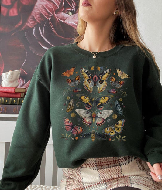 🦋 Botanical Butterfly Sweatshirt