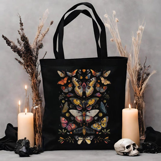 🦋 Gothic Butterfly Eco-Friendly Tote Bag