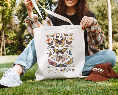 🦋 Gothic Butterfly Eco-Friendly Tote Bag