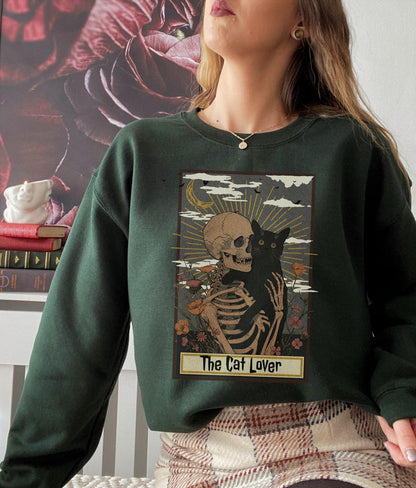 🎃 "The Cat Lover Tarot" Halloween Sweater