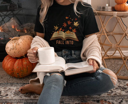 📚 Fall Into A Good Book T-Shirt