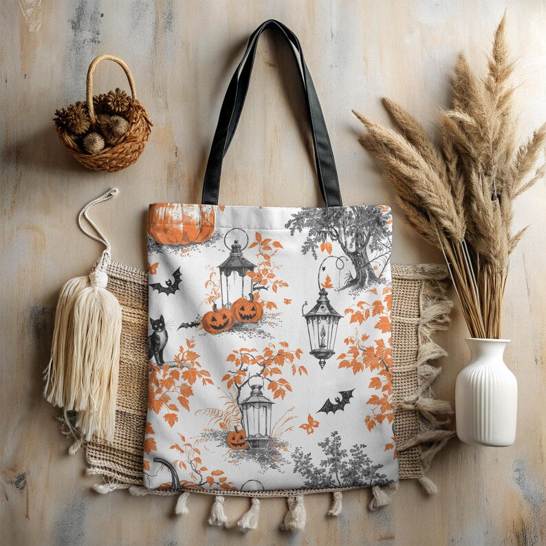 🎃 Gothic Halloween Tote Bag