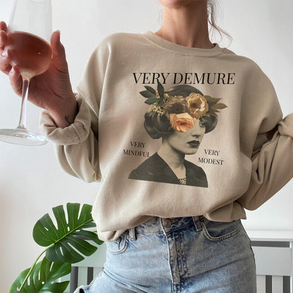 🌸 Very Demure & Mindful Sweatshirt