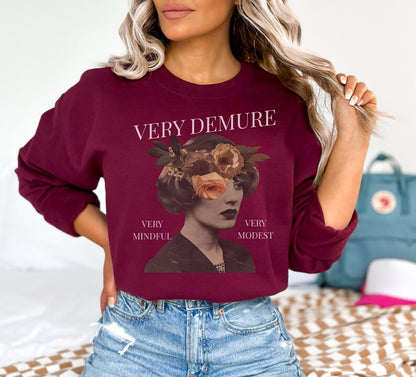 🌸 Very Demure & Mindful Sweatshirt