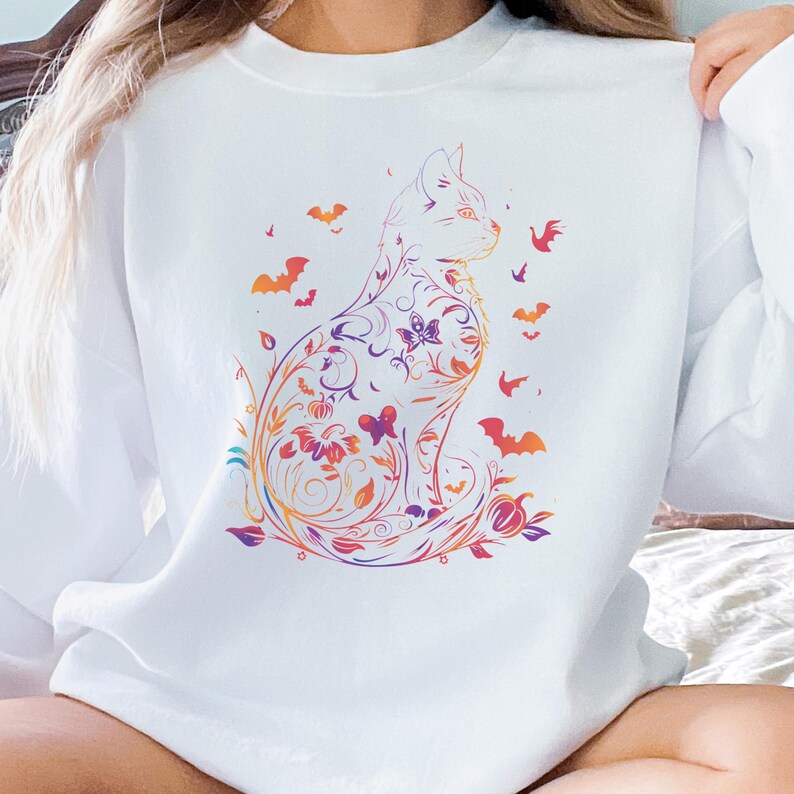 🎃 Spooky Season Halloween Cat Sweatshirt