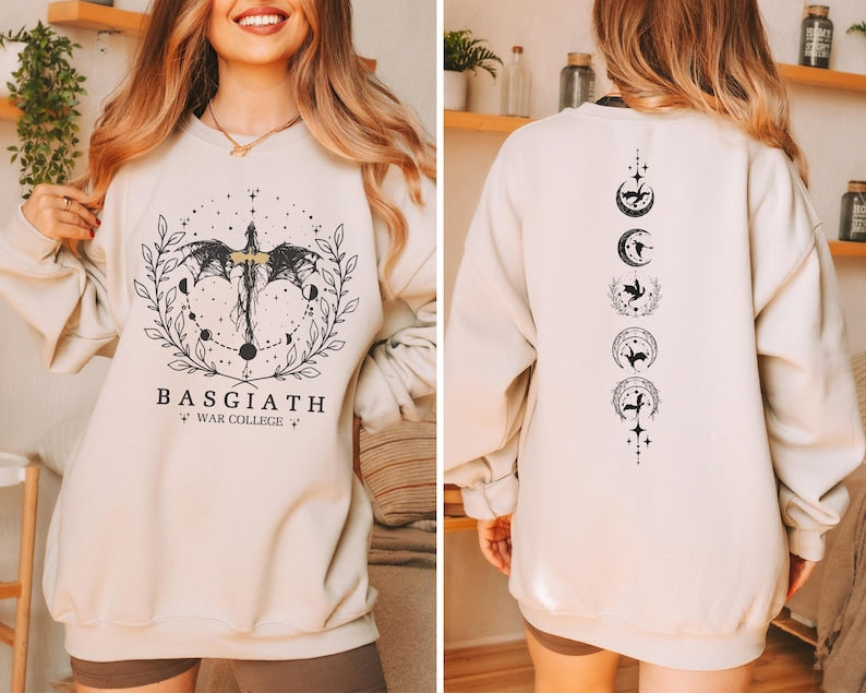 Fourth Wing "Basgiath War College" Dragon Sweater 🖤