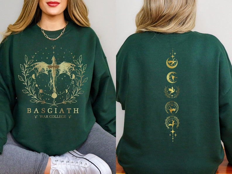 Fourth Wing "Basgiath War College" Dragon Sweater 🖤