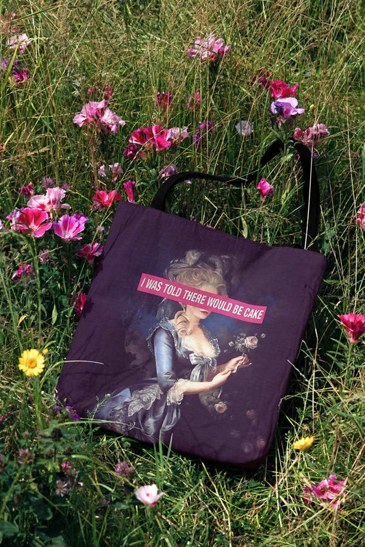 Baroque Art Tapestry Tote Bag - 'I Was Told There Would Be Cake' Edition🎨✨