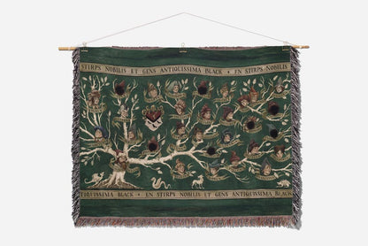 Wizard World Black Family Woven Throw Blanket