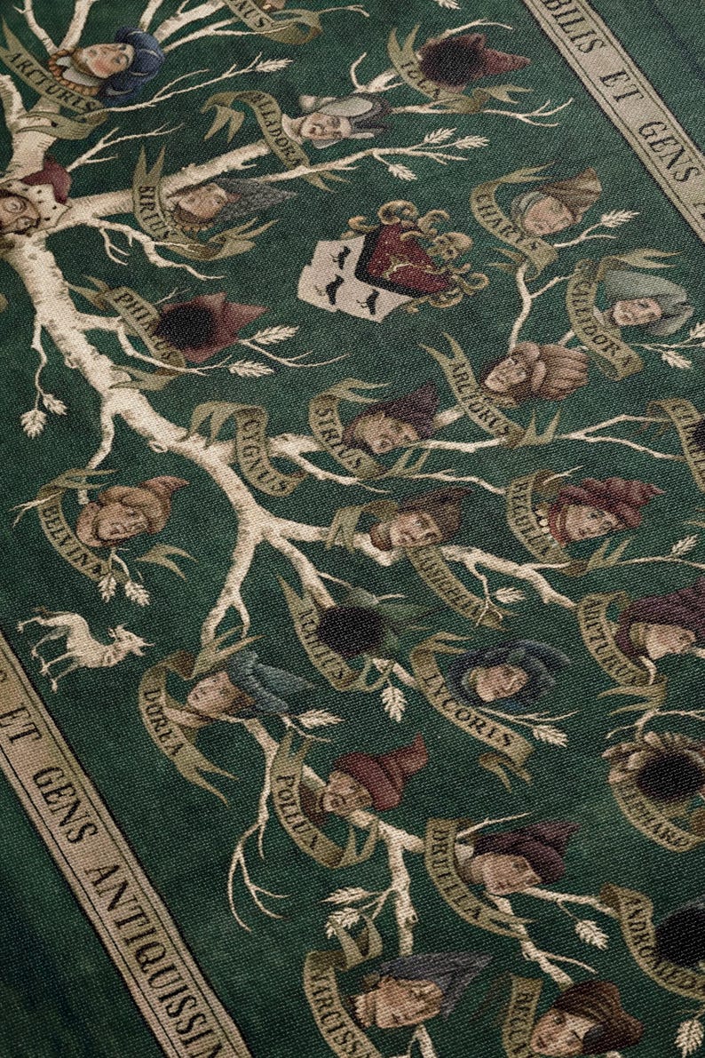 Wizard World Black Family Woven Throw Blanket