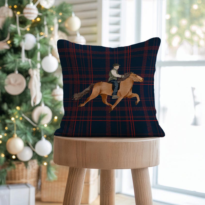 Equestrian Rider Pillow