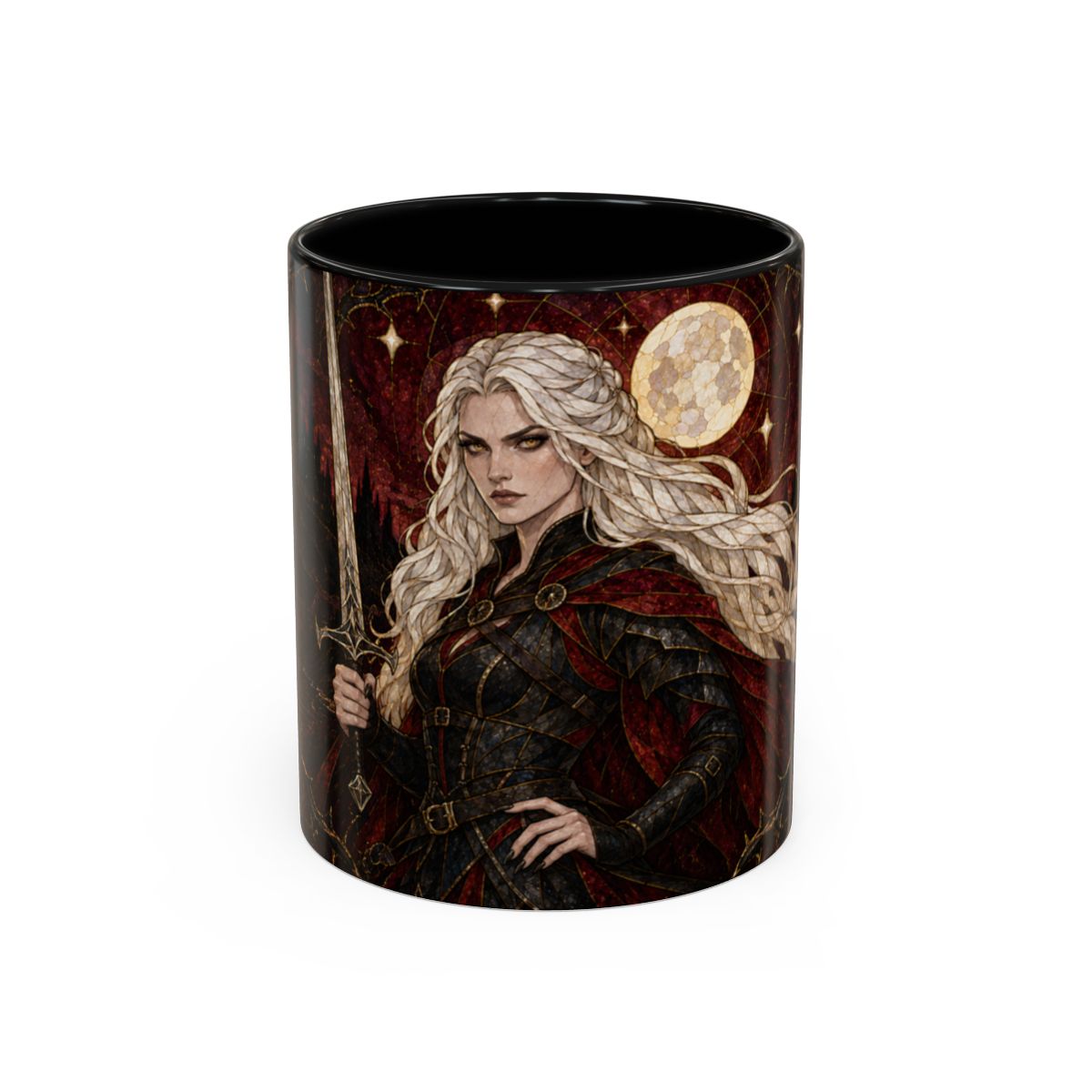 Black mug, front