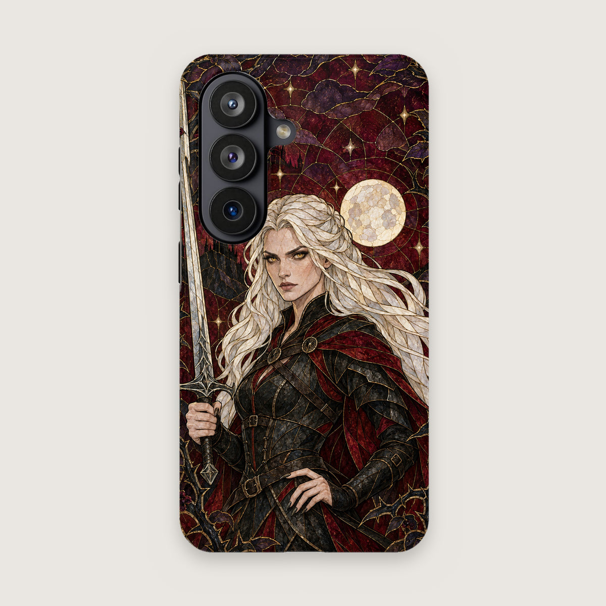 Iron Queen Phone Case on Samsung Galaxy S26