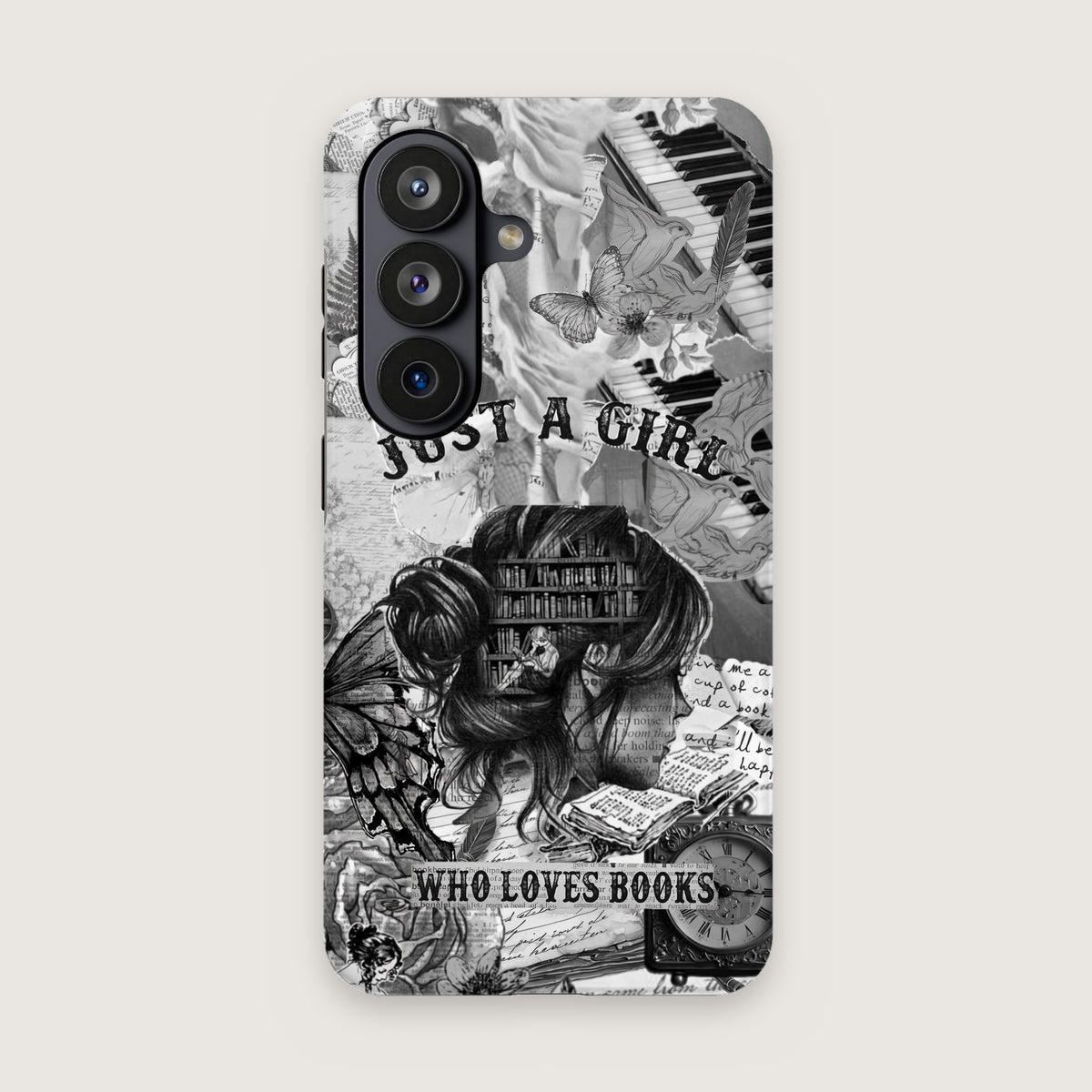 Just A Girl Who Loves Books Phone Case on Samsung Galaxy S26