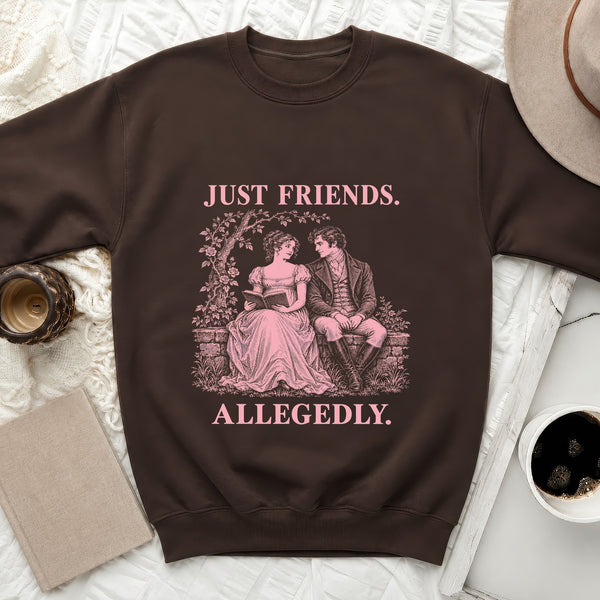 Just Friends Allegedly Sweatshirt in Dark Chocolate