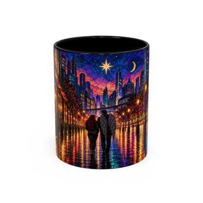 Black mug, front