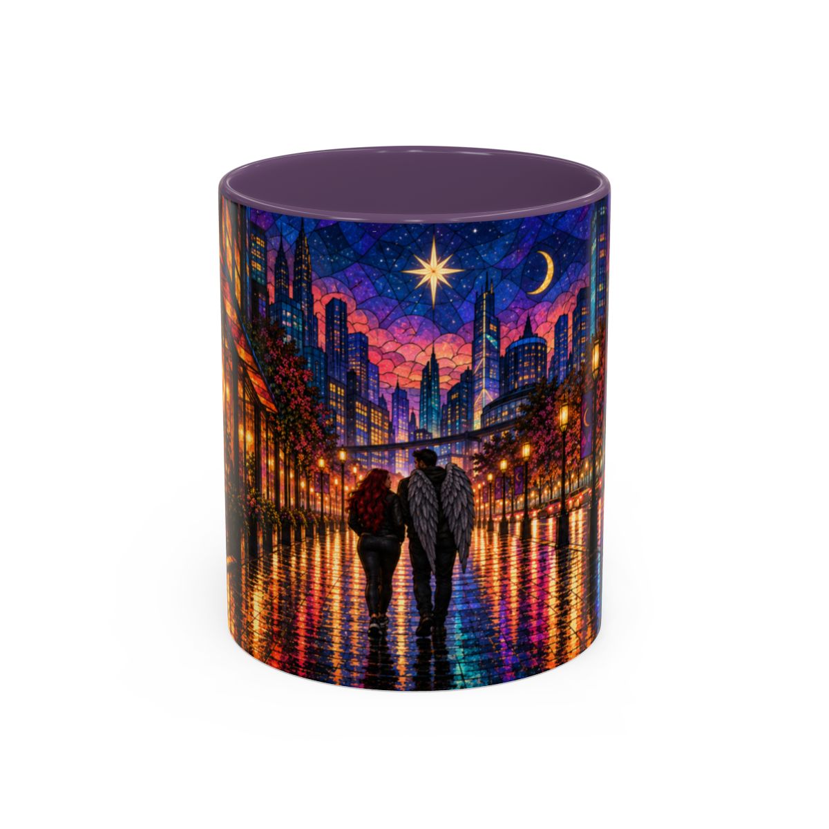 Purple mug, front