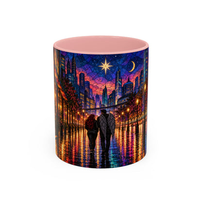 Pink mug, front