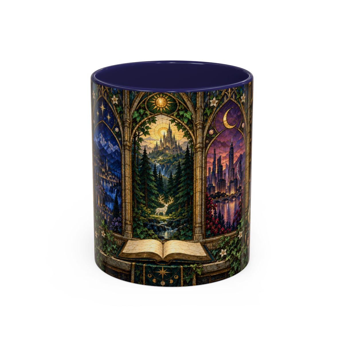 Navy mug, front
