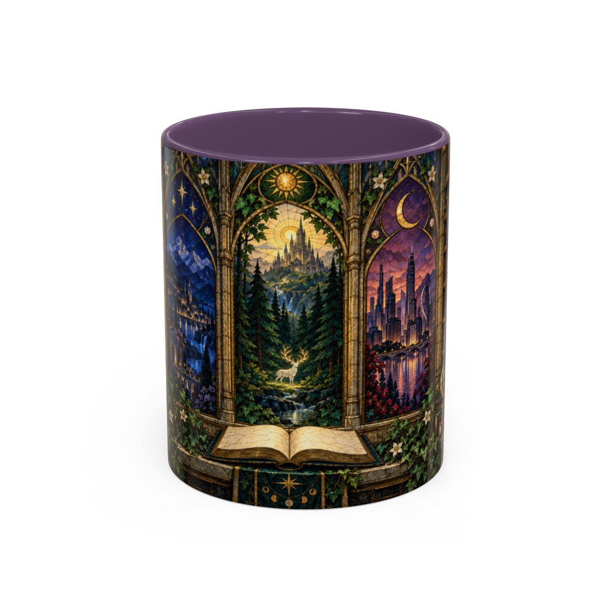 Purple mug, front