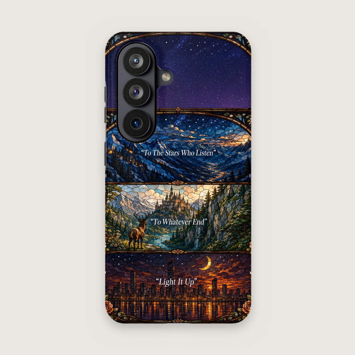 Maasverse Stained Glass Phone Case on Samsung Galaxy S26
