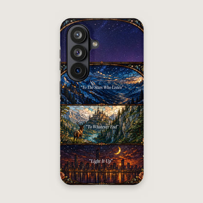 Maasverse Stained Glass Phone Case on Samsung Galaxy S26