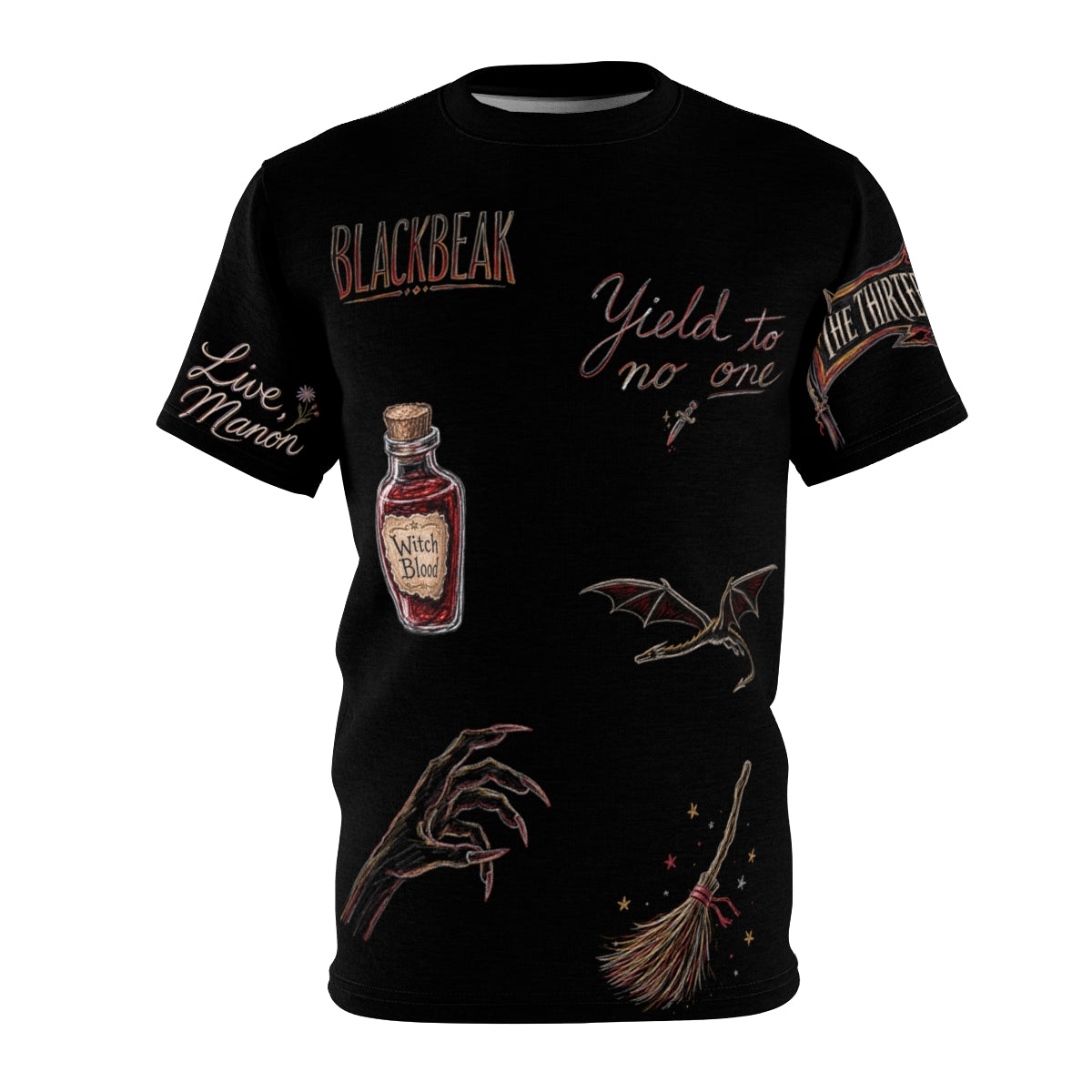 Manon and the Thirteen Doodles Tee, flat front