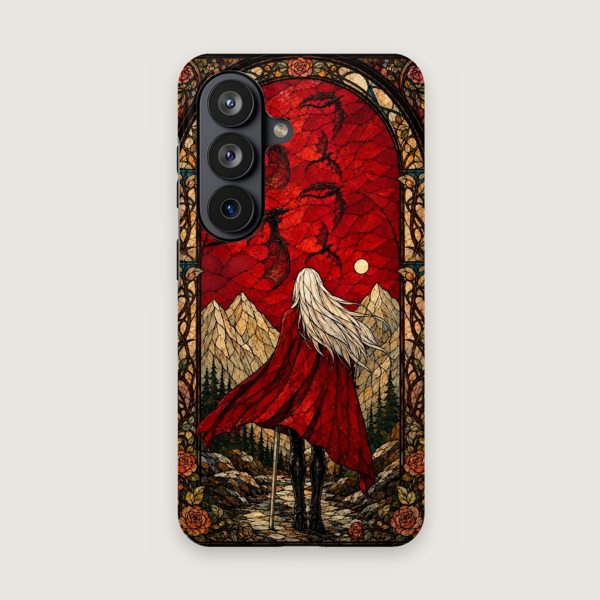 Manon Stained Glass Phone Case on Samsung Galaxy S26