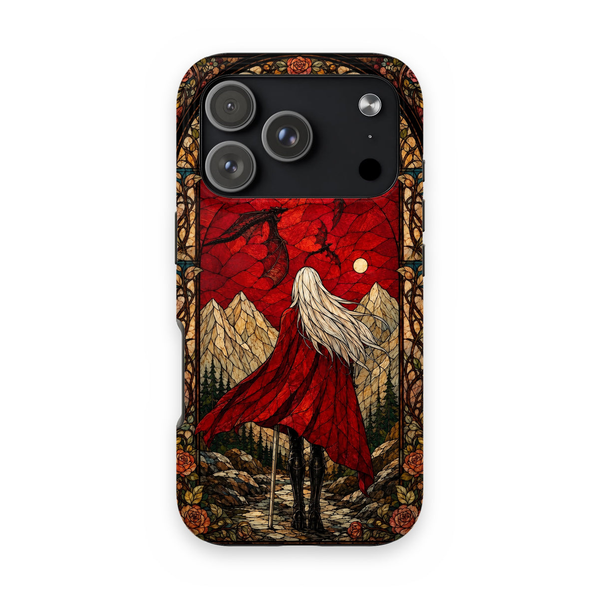 Manon Stained Glass Phone Case on iPhone 18 Pro
