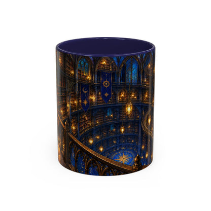 Navy mug, front