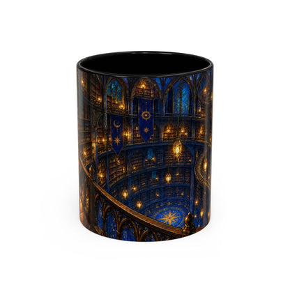 Black mug, front