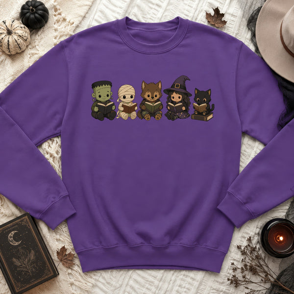 Monster Book Club Sweatshirt in Purple