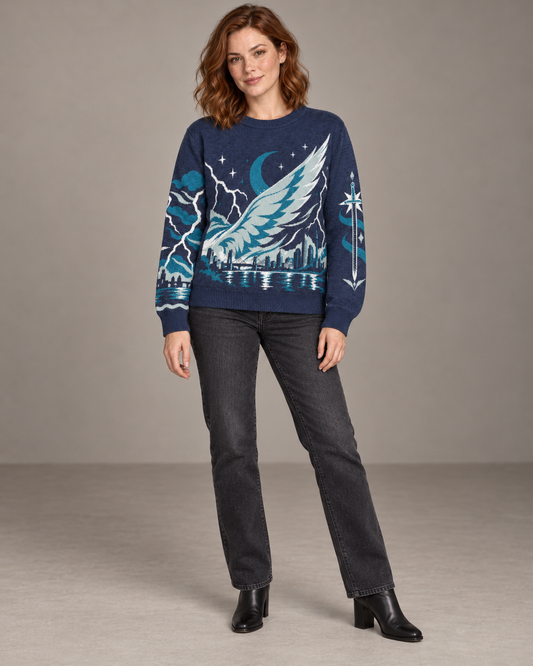 Sky and Breath Knitted Sweater