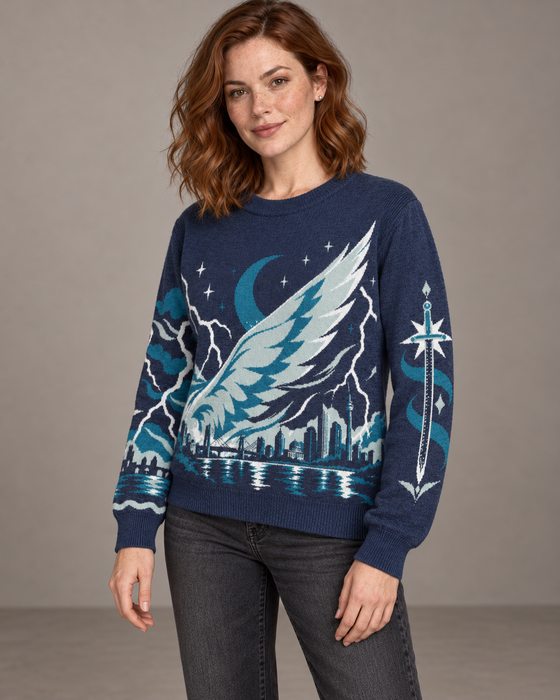 Sky and Breath Knitted Sweater
