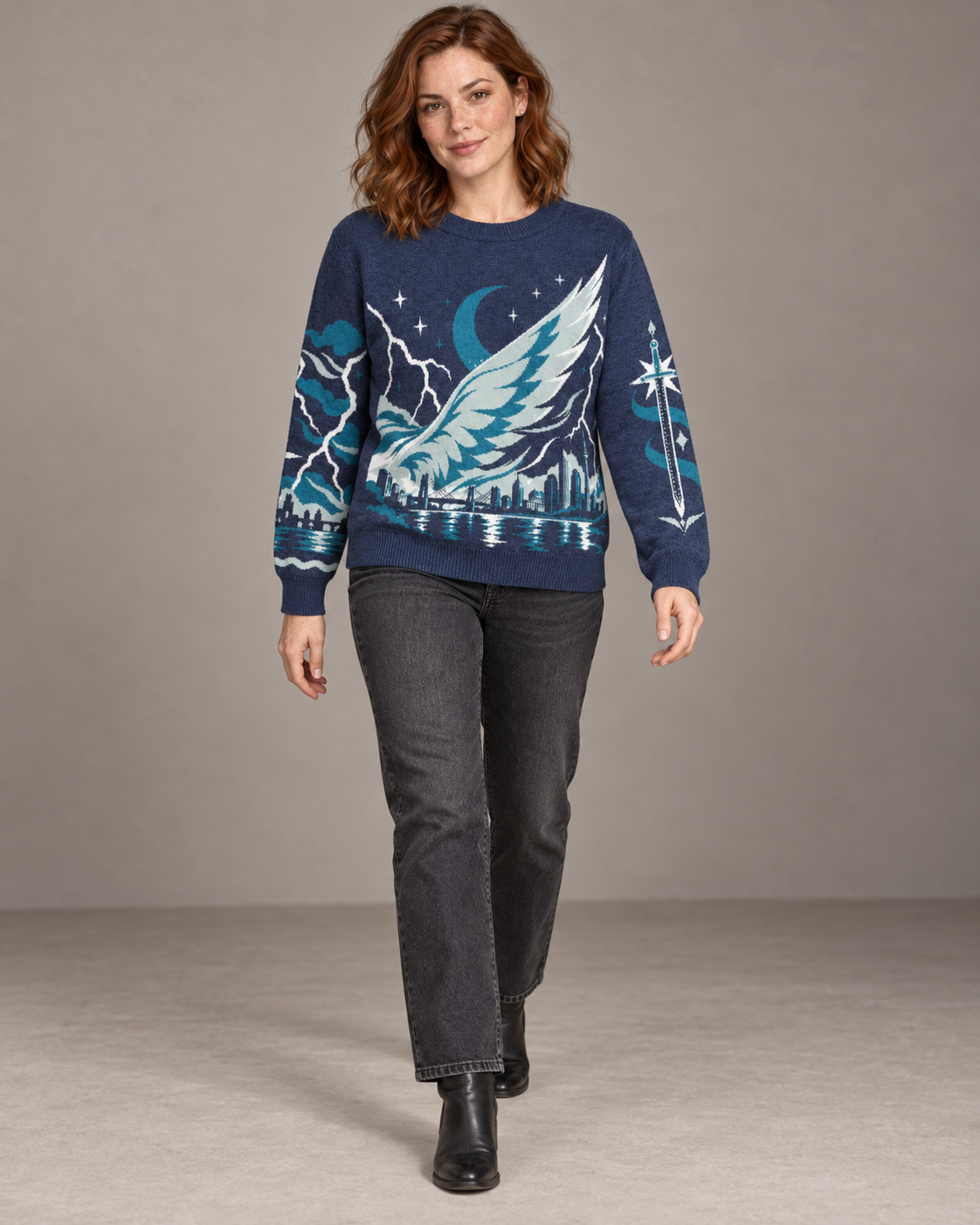 Sky and Breath Knitted Sweater