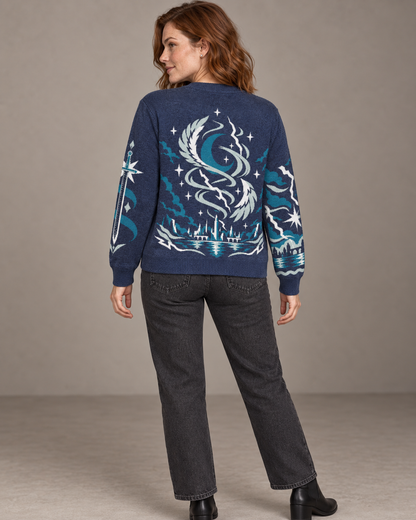 Sky and Breath Knitted Sweater