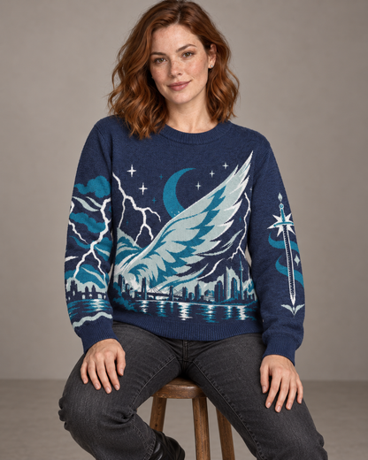 Sky and Breath Knitted Sweater