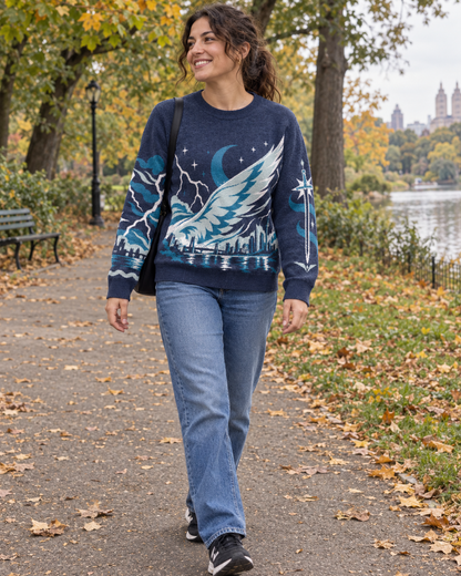 Sky and Breath Knitted Sweater