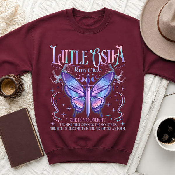 Moonlight Runner Sweatshirt in Maroon
