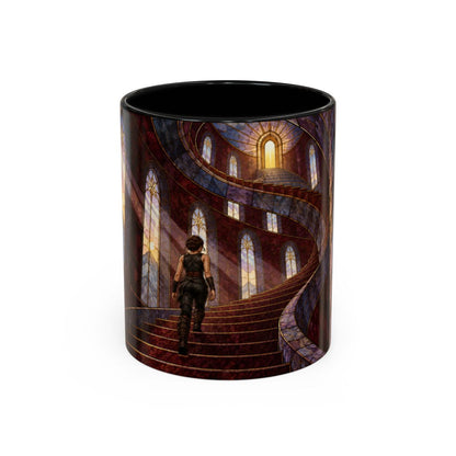 Black mug, front