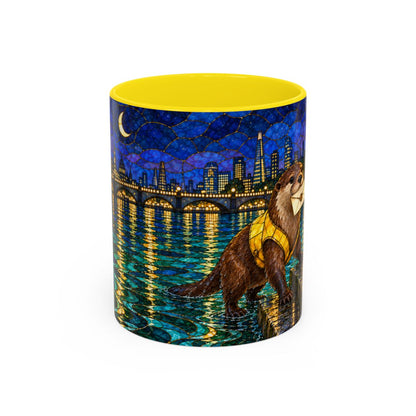 Yellow mug, front