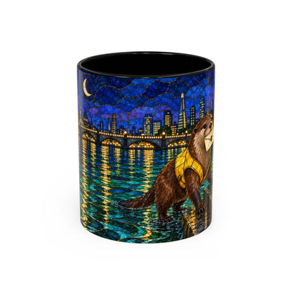 Black mug, front