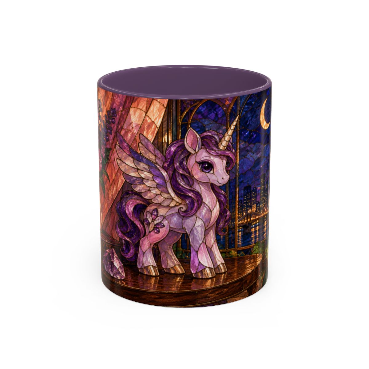 Purple mug, front