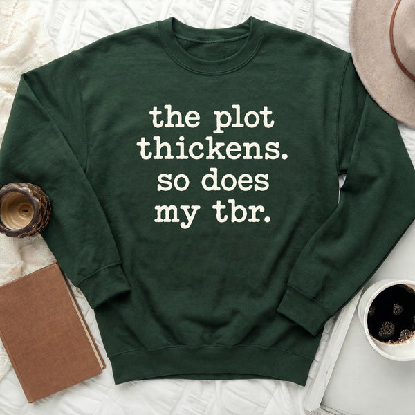 Plot Thickens TBR Sweatshirt in Forest Green