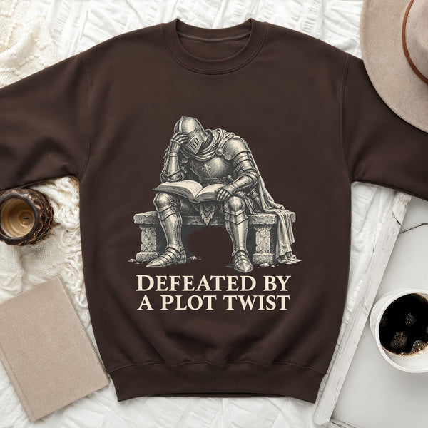 Plot Twist Knight Sweatshirt in Dark Chocolate