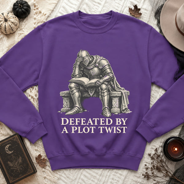 Plot Twist Knight Sweatshirt in Purple