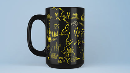 Black ACOTAR Map Mug