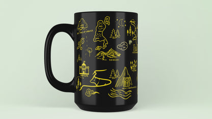 Black Throne of Glass Map Mug